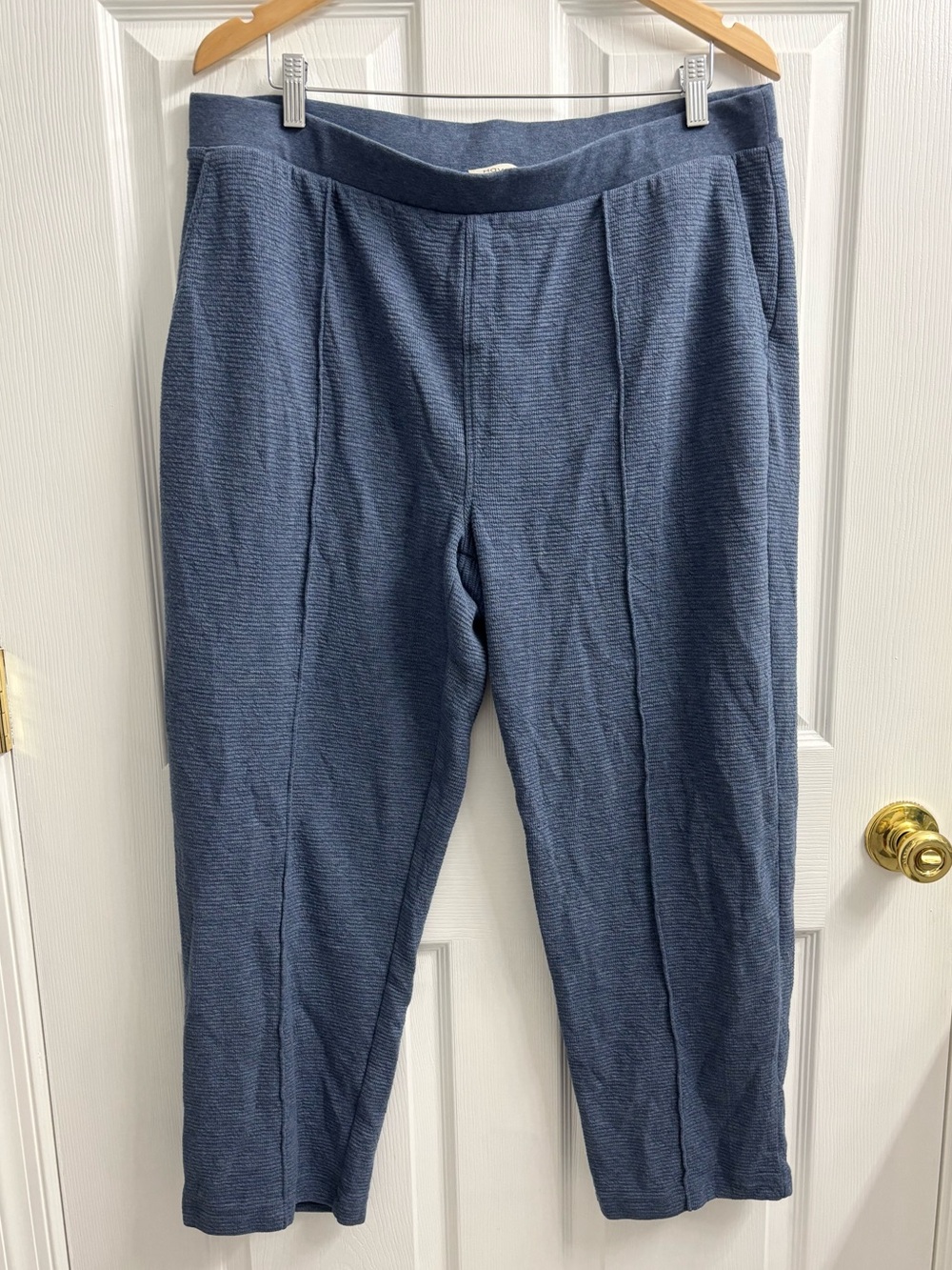 Haven Well Within Sweatpants Lounge Pants XL Blue Pull On Straight Leg